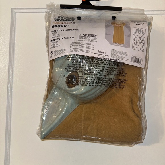 Star Wars Grogu Mandalorian  Kids Costume NWT toddler 3/4 - Picture 5 of 5